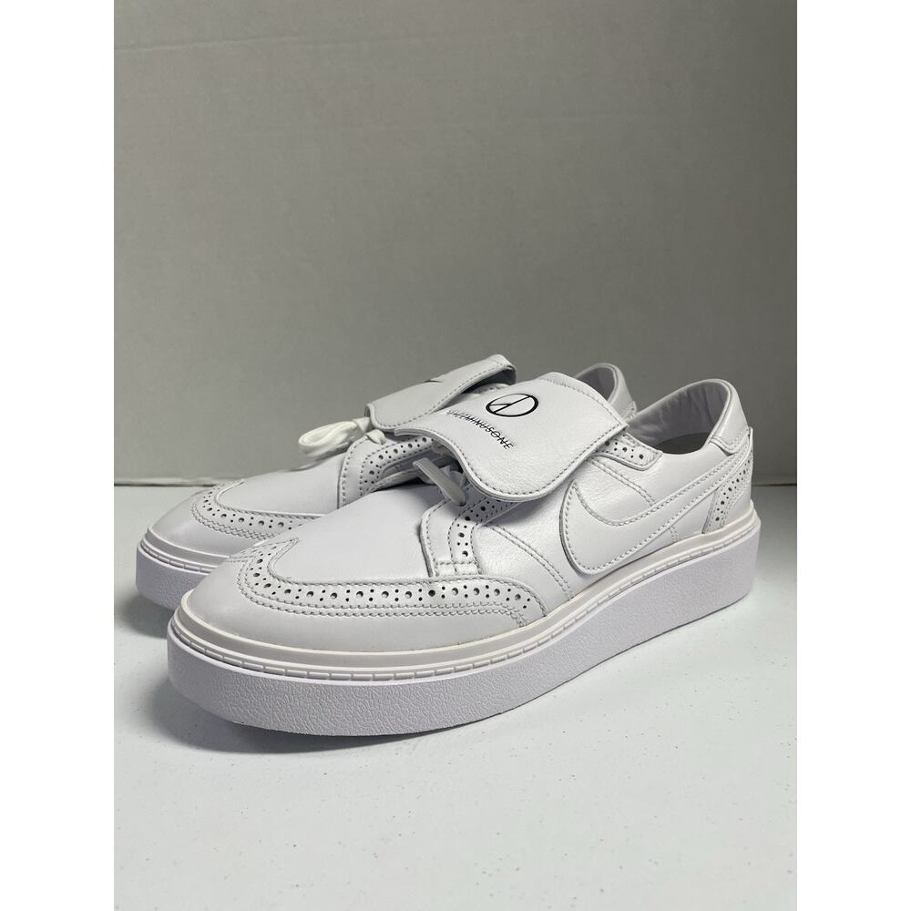 Nike Kwondo 1 G-Dragon Triple White DH2482 100 Size 9.5 Leather Low Top Sneaker